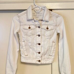 Classic White Denim Jacket Size 2
